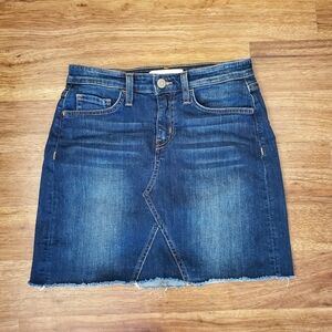Flying Monkey Jean Skirt Size 24 Straight Mini
